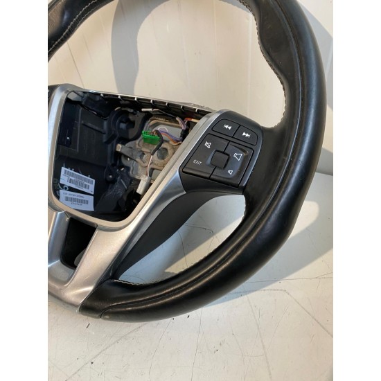 Steering wheel leather with chrome VOLVO S60 V60 V40 XC70 31250592 31390121 31470183