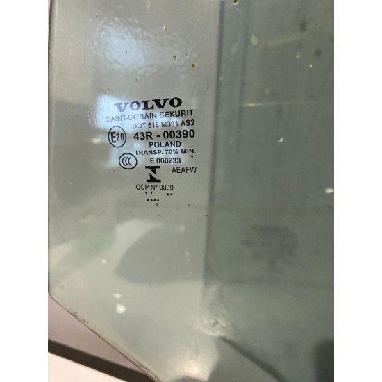 Rear left side window VOLVO XC60 2018+ 31424756 Rear left side window VOLVO XC60 2018+ 31424756