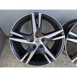 Volvo OEM Wheels Rim 5 Double Spoke Matt Black Diamond Cut 18'' 5x108 Volvo 31445812