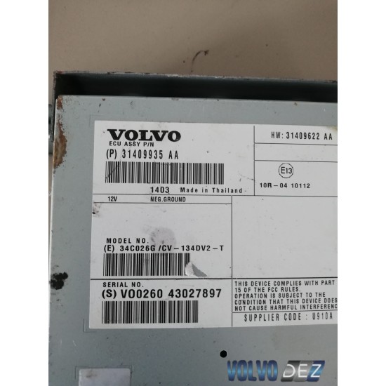 Statie audio Volvo S60 V60 V70 XC70 S80 XC60 31409935