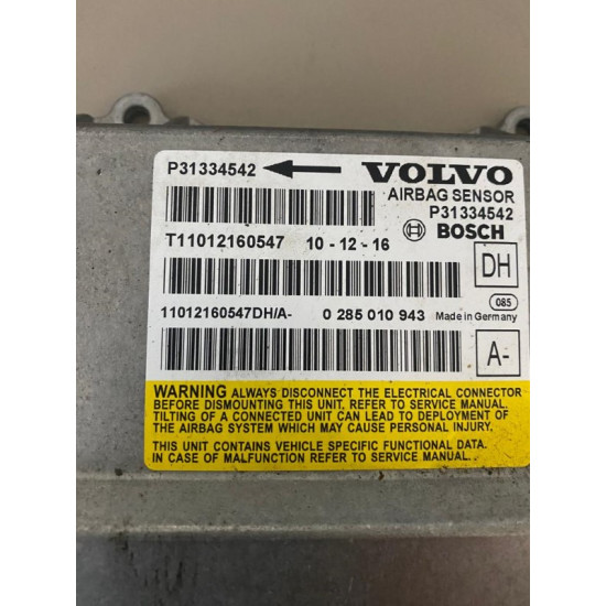 Calculator airbag SRS Volvo S60 V60 XC60 S80 XC70 V70 31334542