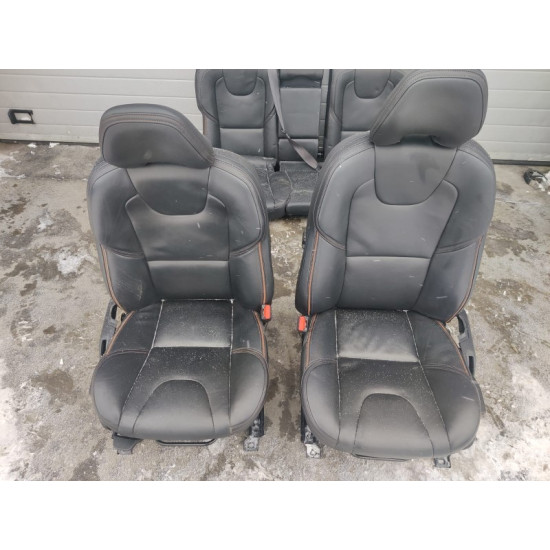 Interior piele cu cusatura portocalie VOLVO V40 V40CC 2012-2018