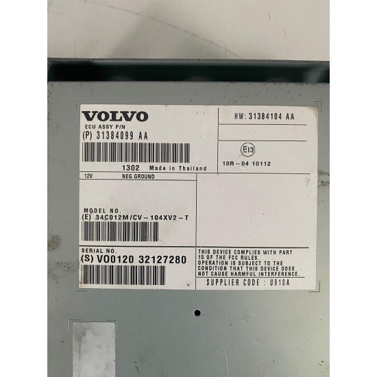 Audio Amplifier Volvo V40 V60 S60 31384099 31384104 36013554