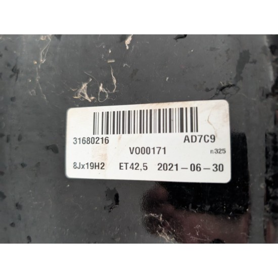 1x Janta 5 spite 19" Volvo XC90 XC60 XC70 XC40 C40 S90 V90 S60 V60 - 31680216