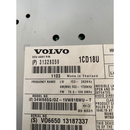 Magazie CD Volvo V50 2011 31328059 