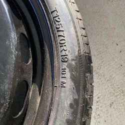 Spare tire T125/70R19 Volvo XC90 XC60 S60 V602015-2022 31680220 31660976