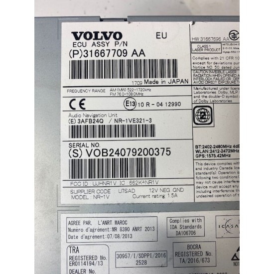 Magazie CD Player VOLVO S60 V60 V60CC XC60 V40 31667709 31667696 36003253