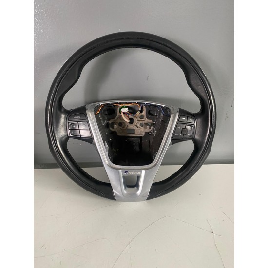 Volan R-design cu piele perforata VOLVO S60 V60 XC60 XC70 S80 V70 31315994 31390469