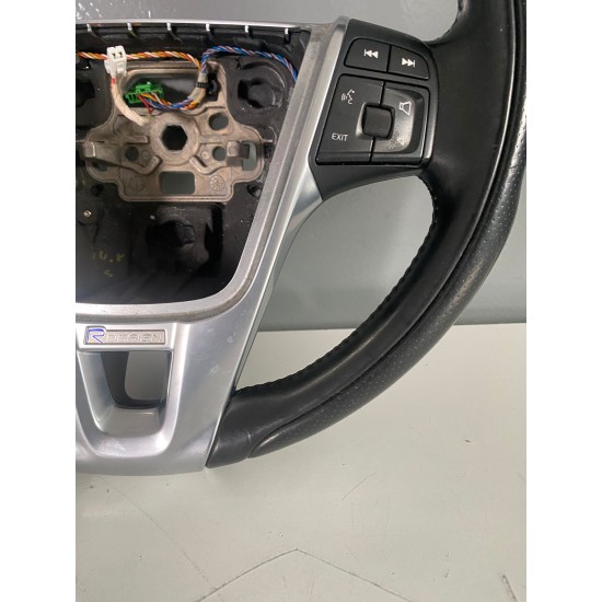 Volan R-design cu piele perforata VOLVO S60 V60 XC60 XC70 S80 V70 31315994 31390469