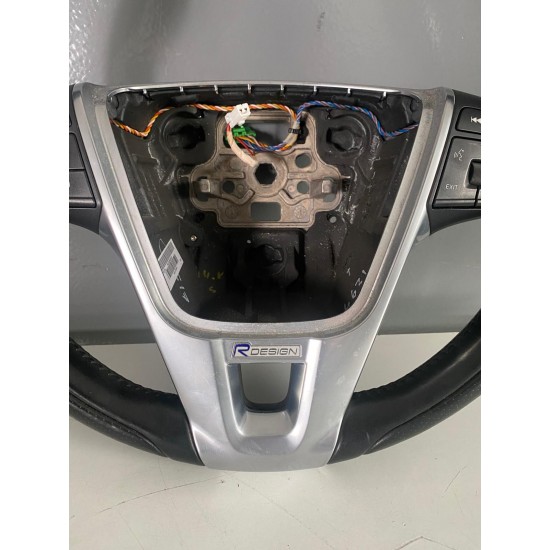 Volan R-design cu piele perforata VOLVO S60 V60 XC60 XC70 S80 V70 31315994 31390469