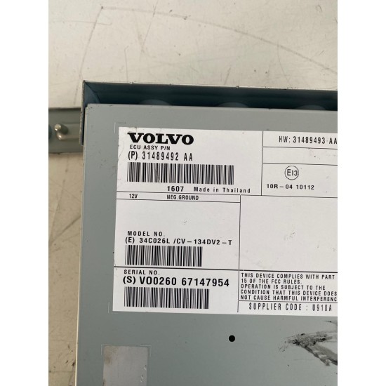 Audio amplifier Volvo V60 S60 V40 XC60 XC70 S80 V70 31489492 31489493 36003216