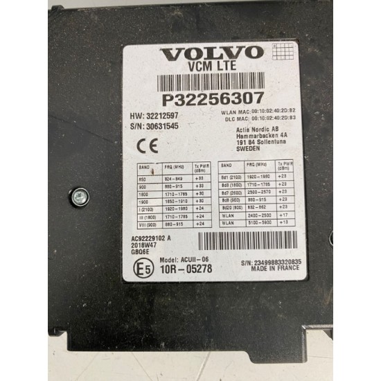 Control module VCM Volvo XC60 XC90 V60 V60CC V90 S90 V90CC XC40 32256307 32212597 36003310 36012829