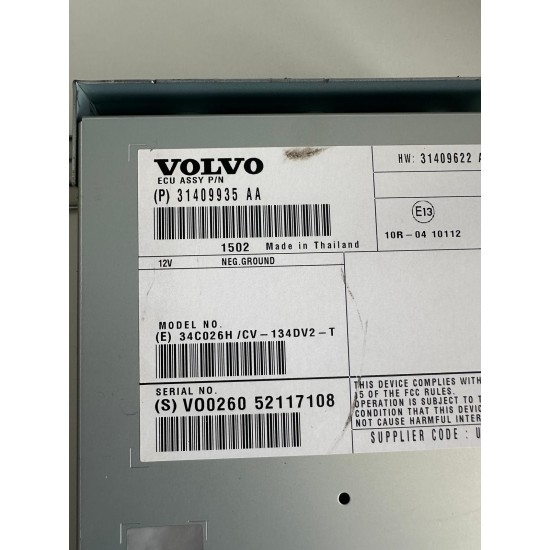 Module audio Volvo V60 S60 V40 S80 V70 31409935