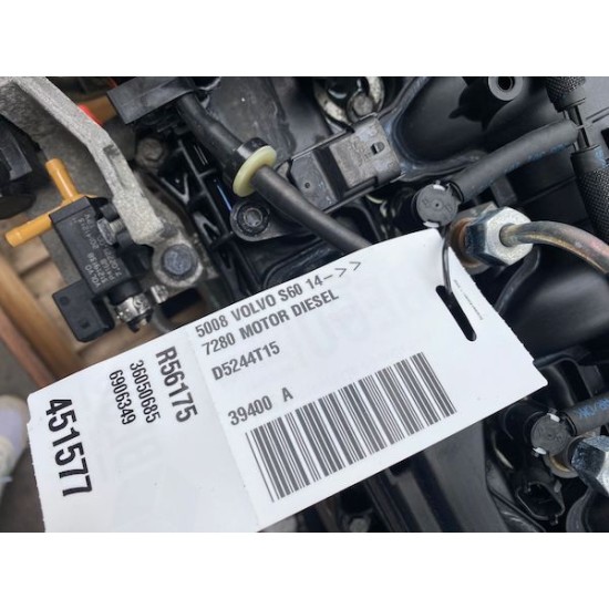 Engine 220.000km VOLVO S60 V60 C60 XC70 S80 V70 2012+ D5244T15