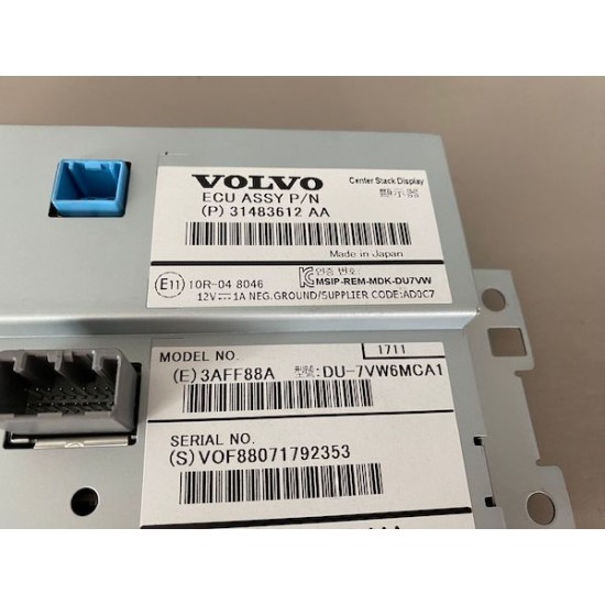 Display mare VOLVO S60 V60 XC60 2010+ 31483612