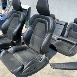 Black leather suede interior VOLVO V90 R-DESIGN 2017+