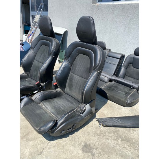 Black leather suede interior VOLVO V90 R-DESIGN 2017+