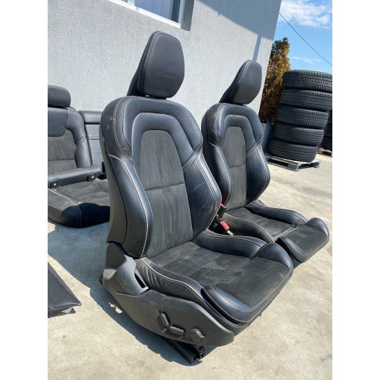 Black leather suede interior VOLVO V90 R-DESIGN 2017+