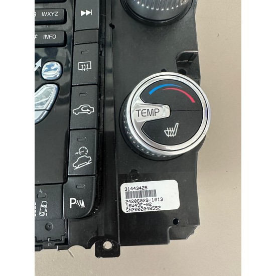 Climate control module Volvo XC60 S60 V60 31443425 