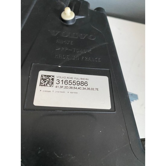 Far dreapta FULL LED RHD VOLVO XC40 2018+ 31655986