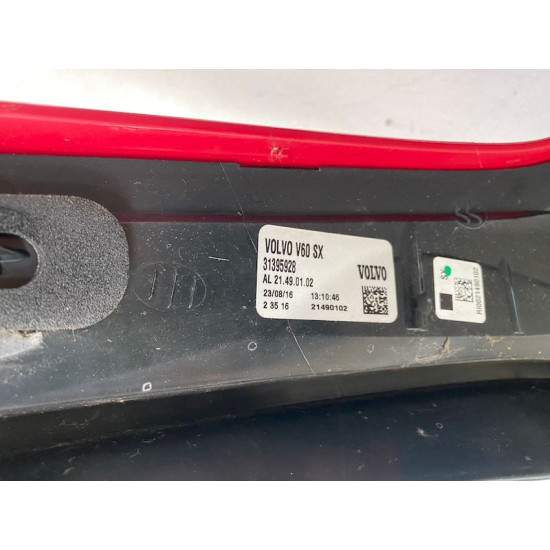 Left taillight Volvo V60 Hybrid 2014+ 31395928