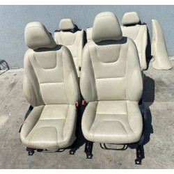 Interior piele alb cu bancheta pentru copil VOLVO V60 D6 HYBRID 2014+ 