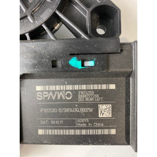 Left Rear door window regulator VOLVO XC40 XC90 S90 V90 XC60 V60 2015+ 31674759 31349758 32283266