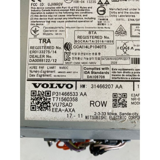 Multi-media control unit VOLVO XC60 XC90 S90 V90 31466533 31466207 36010346