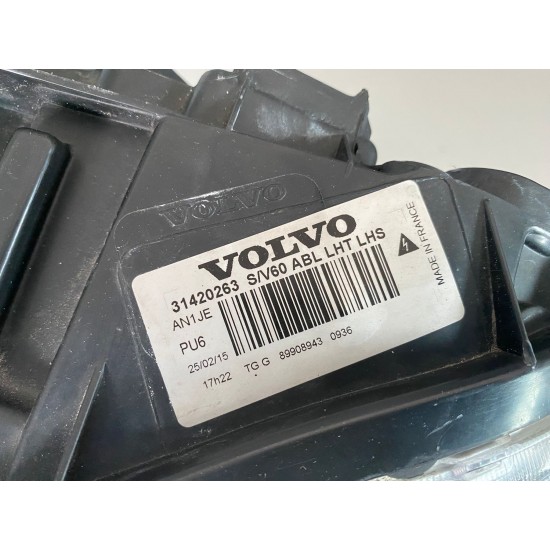 Far stanga cu xenon adaptiv 7 pini Volvo S60 V60 2014-2017 31420263