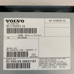 Audio amplifier Volvo S60 V60 V40 2012-2019 31350322 31350325 36003216 36013556