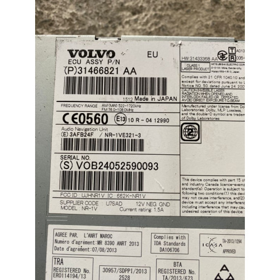 Magazie CD Volvo V60 S60 V70 V40 31466821