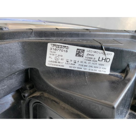 Far stanga MID LED LHD Volvo V40 2012 + 31677018