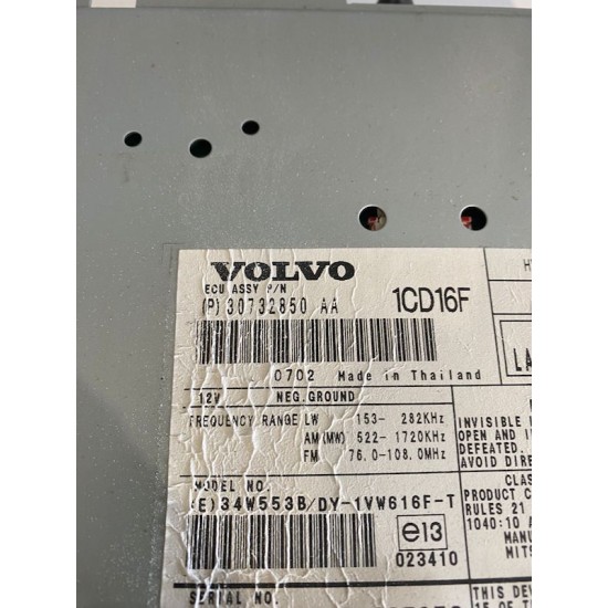 Magazie CD VOLVO C30 2007 30732850 31210405 36050354