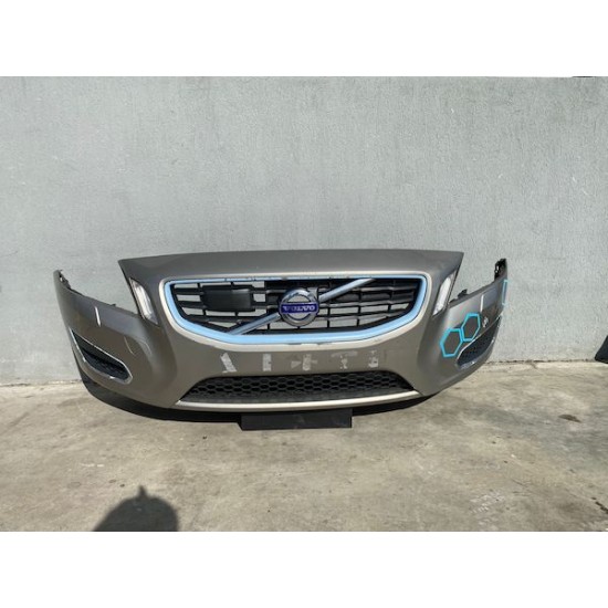 Front bumper with washer holes Volvo S60 V60 2011 30795006 30795019 31297472 3980250 39808095 484-16